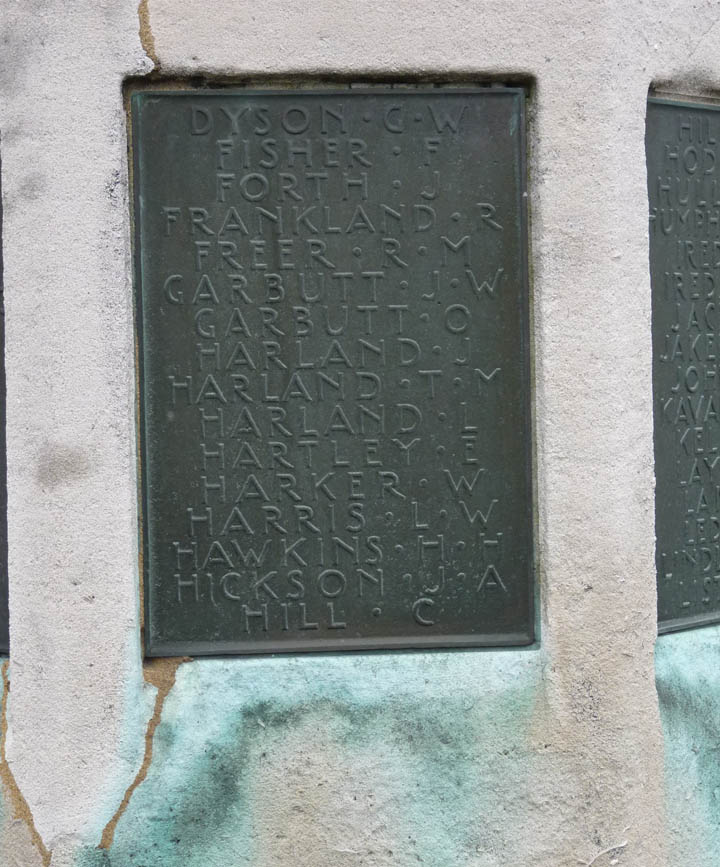 War Memorial Plaques