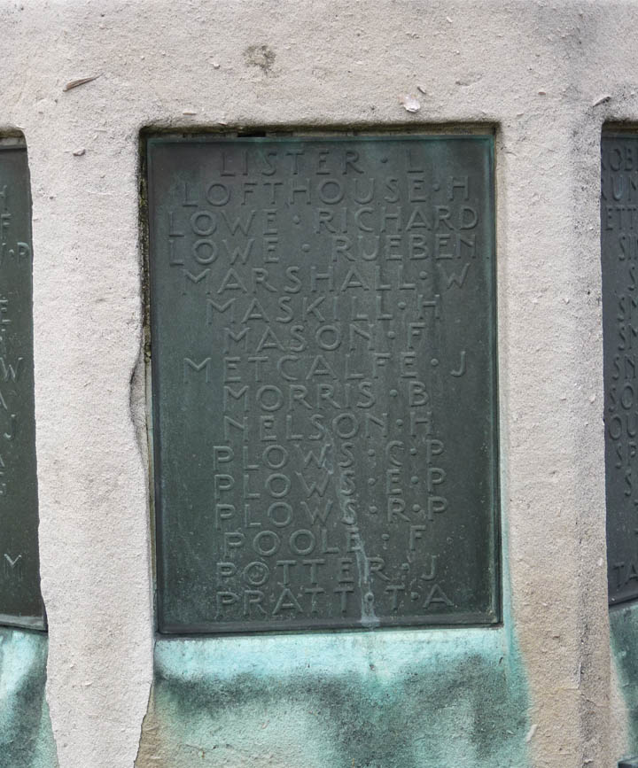 War Memorial Plaques